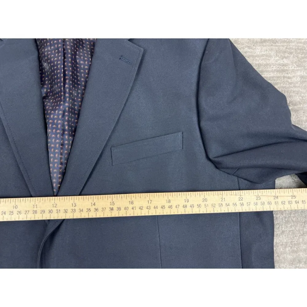 Chaps Blazer Mens 46L Gray Sport‎ Coat Jacket Longsleeve CA01129